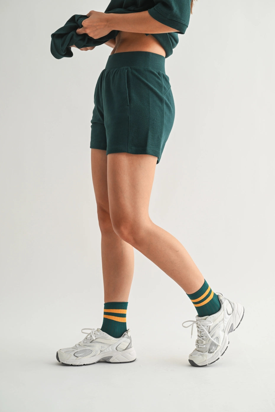 Ultimate Comfort: Offset French Terry Lounge Shorts