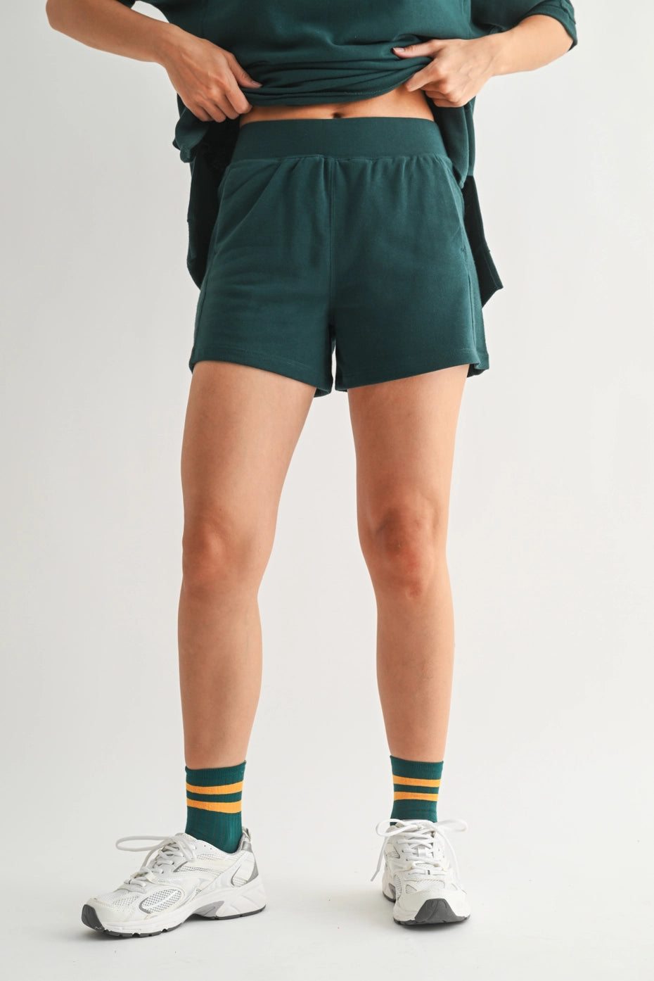 Ultimate Comfort: Offset French Terry Lounge Shorts
