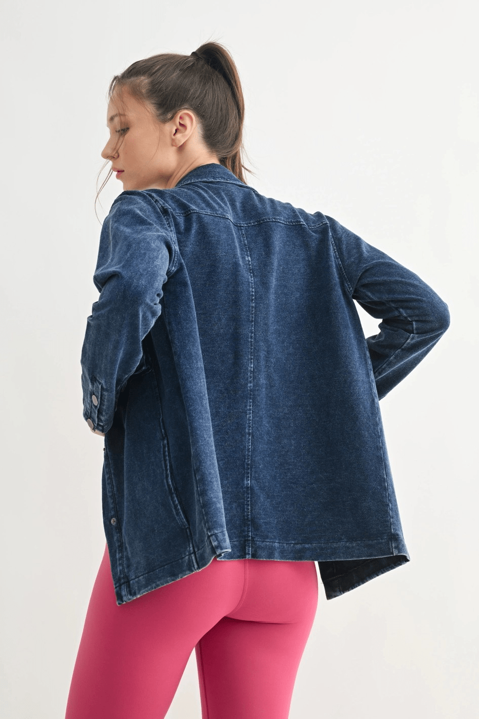 Cotton Blend Mineral Wash Shacket