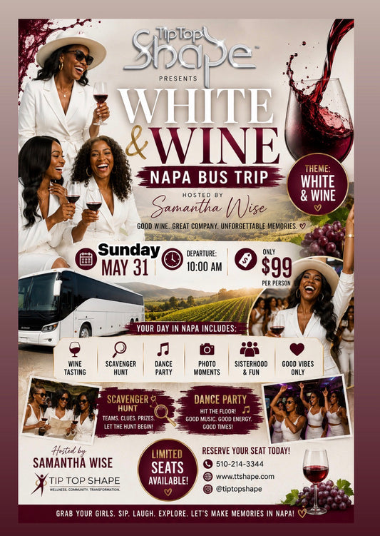 Sam’s WINE N’ WHITE BUS TRIP