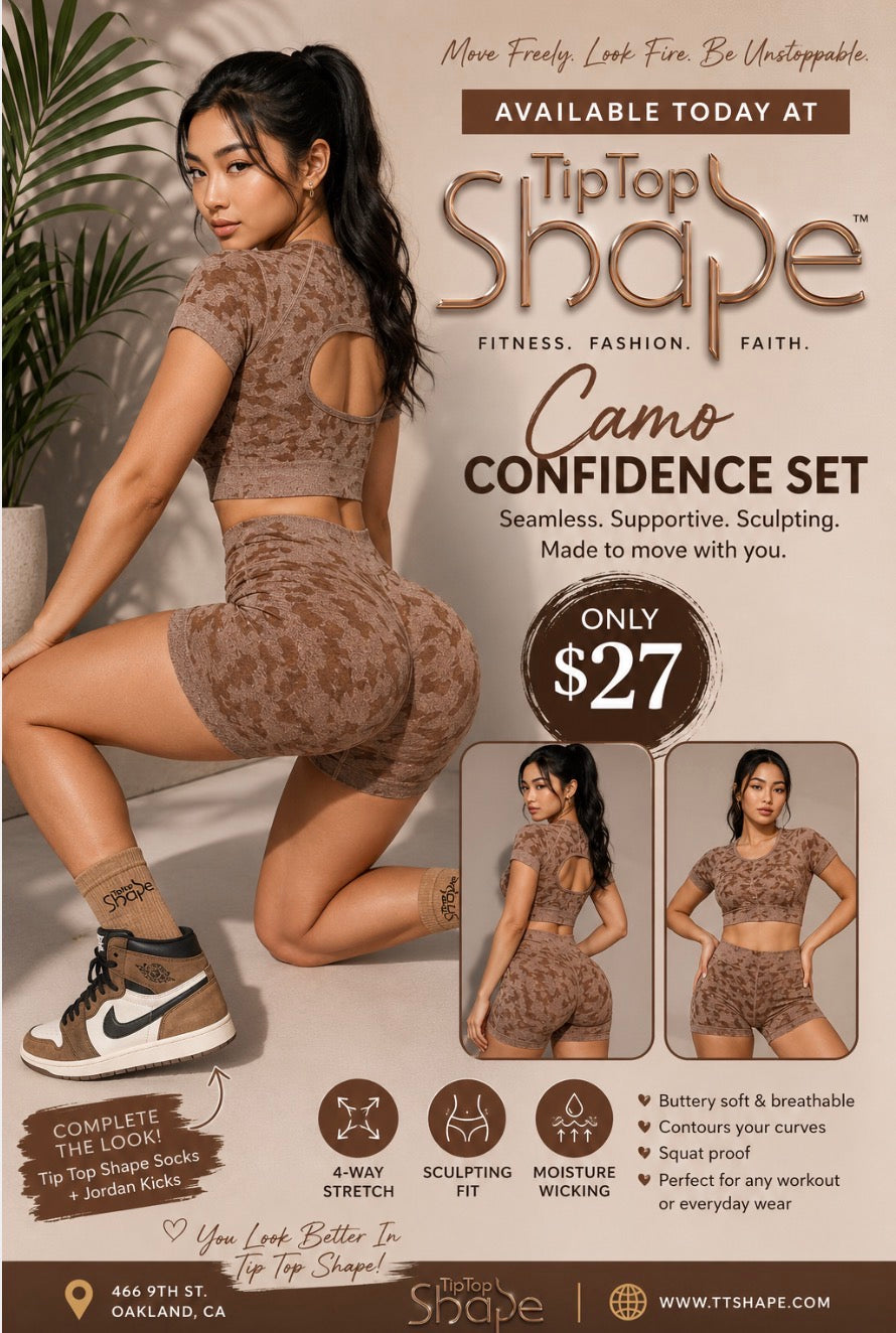 Camo short set
